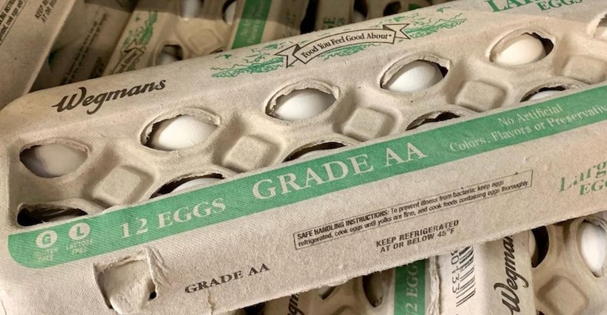 Wegmans brand eggs sustainable carton