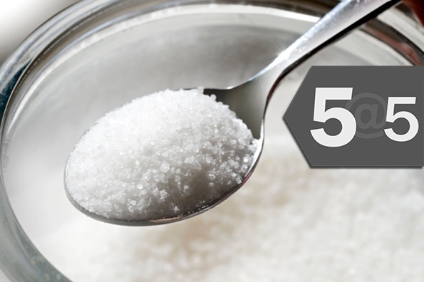 5@5: More than half of Americans say they're cutting back on sugar | Chipotle sales drop as DOJ probe widens