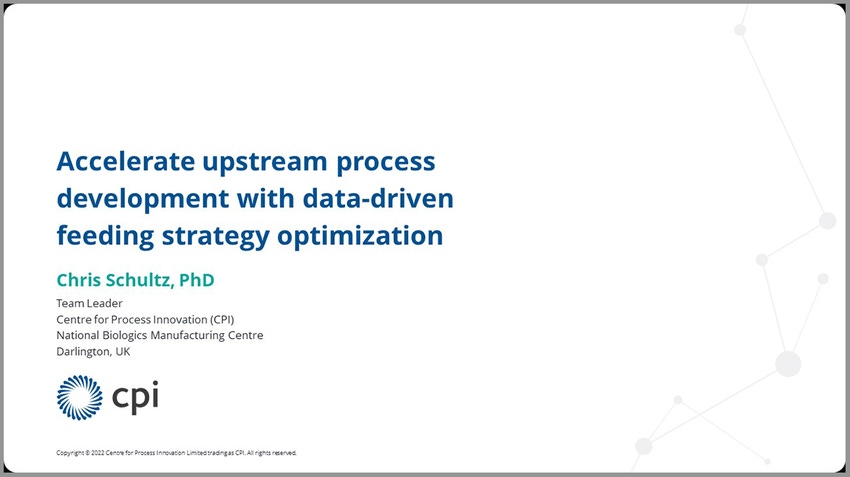 Accelerate Upstream Process Development With Data-Driven Feeding Strategy Optimization