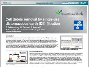 Cell Debris Removal By Single-Use Diatomaceous Earth (DE) Filtration