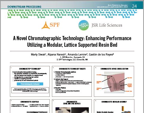 A Novel Chromatographic Technology: Enhancing Performance Utilizing a Modular, Lattice Supported Resin Bed