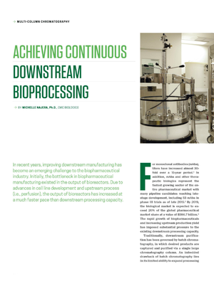 Achieving Continuous Downstream Bioprocessing Through Multi-Column Chromatography (MCC)