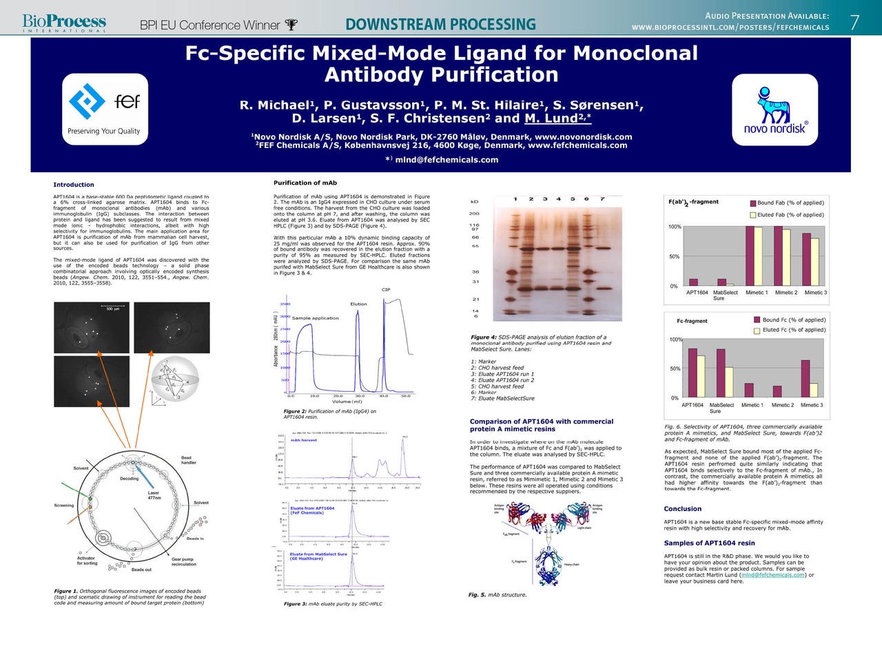 Fc-Specific Mix-Mode Ligand for Monoclonal Antibody Purification