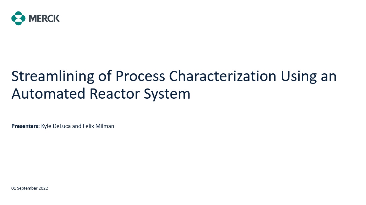 Streamlining of Process Characterization Using an Automated Reactor System