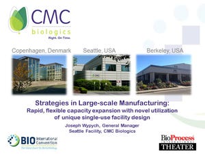 Strategies in Large-Scale Manufacturing:  Rapid, Flexible Capacity Expansion with Novel Utilization of Unique Single-Use Facility Design (Video)