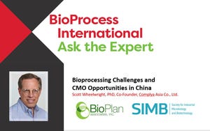 Bioprocessing Challenges and CMO Opportunities in China