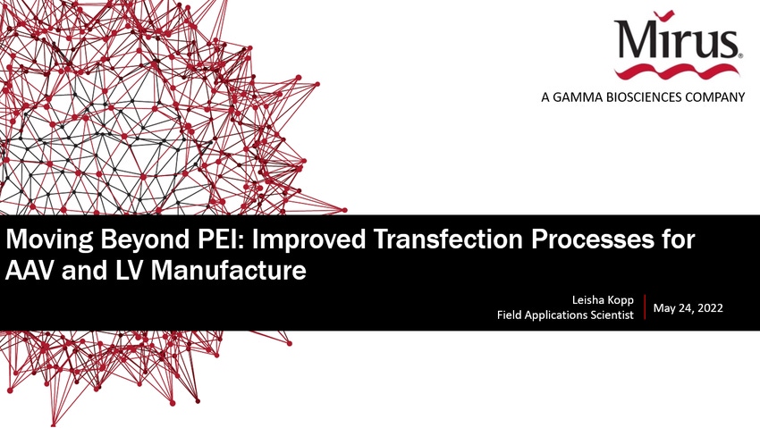 Moving Beyond PEI: Improved Transfection Processes for AAV and LV Manufacture
