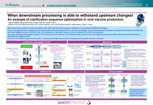 When downstream process is able to withstand upstream changes! An example of clarification sequence optimization in viral vaccine production
