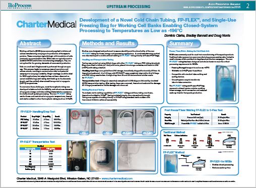 Development of a Novel Cold Chain Tubing, FP-FLEX&trade;, and Single- Use Freezing Bag for Working Cell Banks Enabling Closed-System Processing to