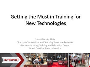 Getting the Most in Training for New Technologies