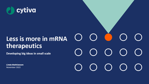 Less is More in mRNA Therapeutics: Developing Big Ideas in Small Scale
