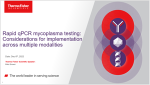 Simple In-House Mycoplasma Testing Method for Regulatory Expectations and Rapid, Confident, and Actionable Results