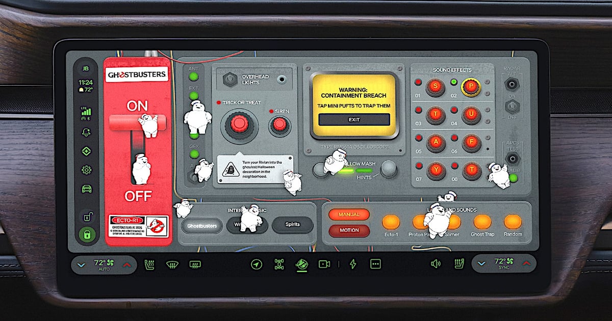 Rivian Adds Ghostbusters Halloween Car Mode