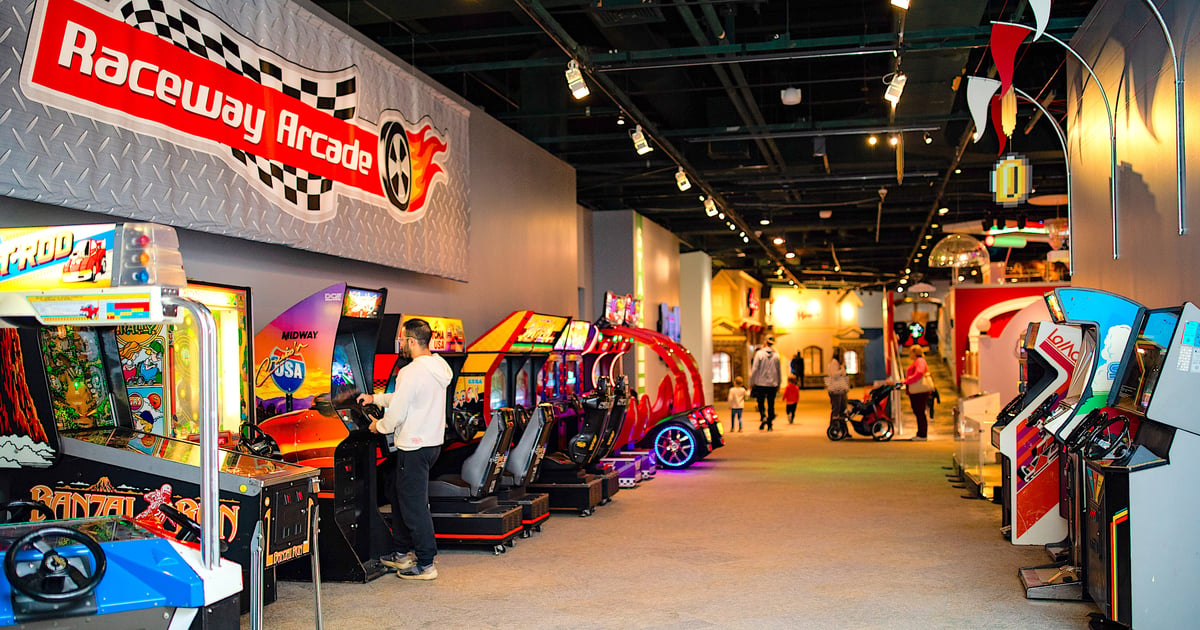 Adventure Raceway Arcade Celebrate the History of Arcade Racing Games with this Museum Exhibit