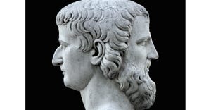 Sculpture of Roman god Janus