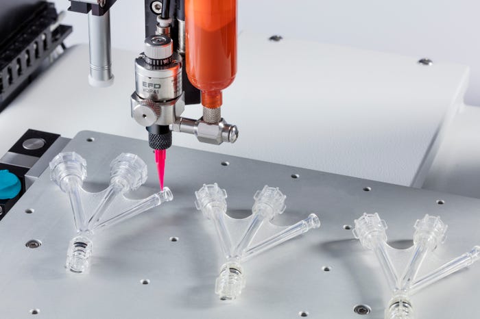 xQR41V needle valve dispensing UV-cure material onto a medical device_web.jpg