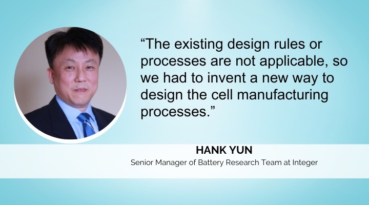 Hank Yun Integer batteries for medical device implantables