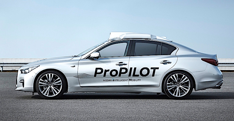 Nissan's ProPilot Concept Zero test vehicle develops new driver automation technologies.