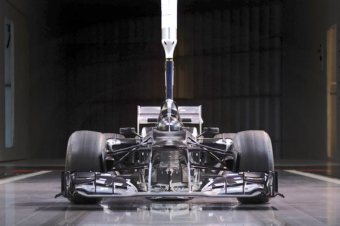 Mercedes F1 wind tunnel model.JPG