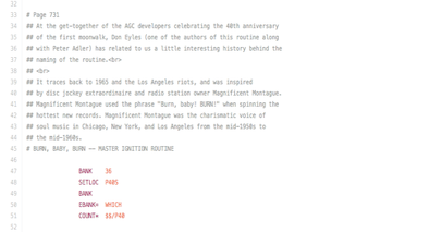Take a Look at the Source Code That Landed Man on the Moon