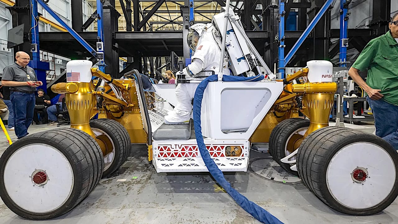 NASA Tests a New Ground Test Unit Lunar Rover Prototype