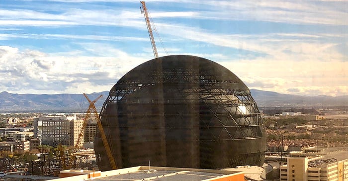 In December 2022, the unfinished Death St-, er, Sphere, was a great source of interest in Las Vegas.