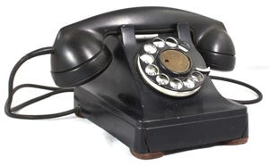 Western Electric rotary phone from 1951 repurposed for numeric data entry