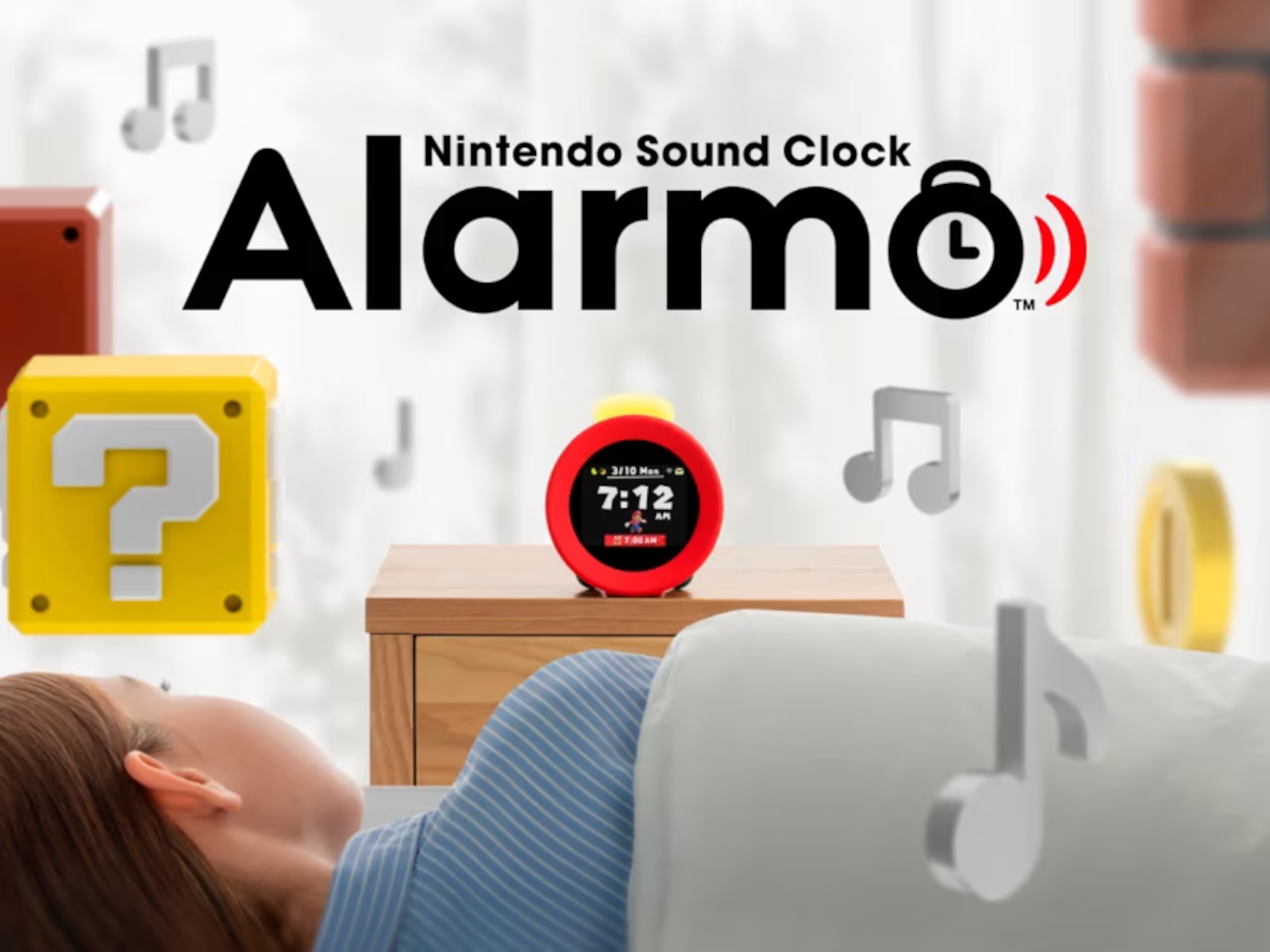 An Alarm Clock That Wakes You Up With Nintendo Characters