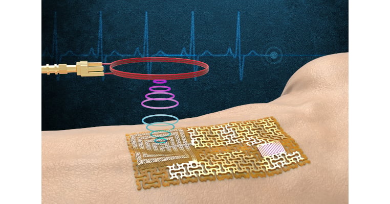 Skin Sensor Icon Chip-Free Electronic 'Skin' Acts as Wearable Sensing System