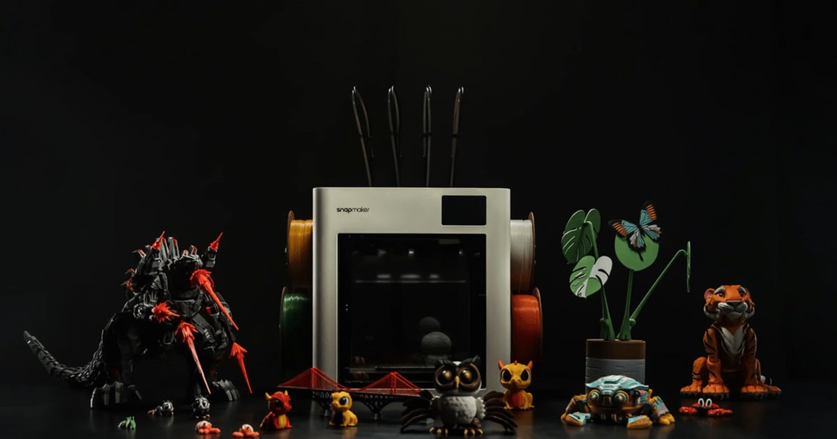Snapmaker Multicolor Snapmaker Offers a Multi-Color U1 3D Printer