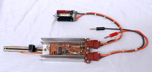  You connect this motor speed control to a 12V battery. It can supply 15A of current to a DC motor.