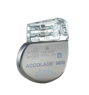 Product photo of a Boston Scientific Accolade MRI pacemaker Product photo of a Boston Scientific Accolade MRI pacemaker