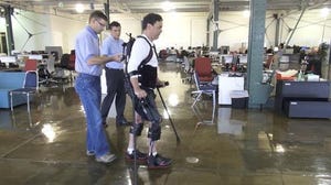 Robot Helps People Walk Again