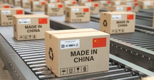 boxes stamped "made in China"