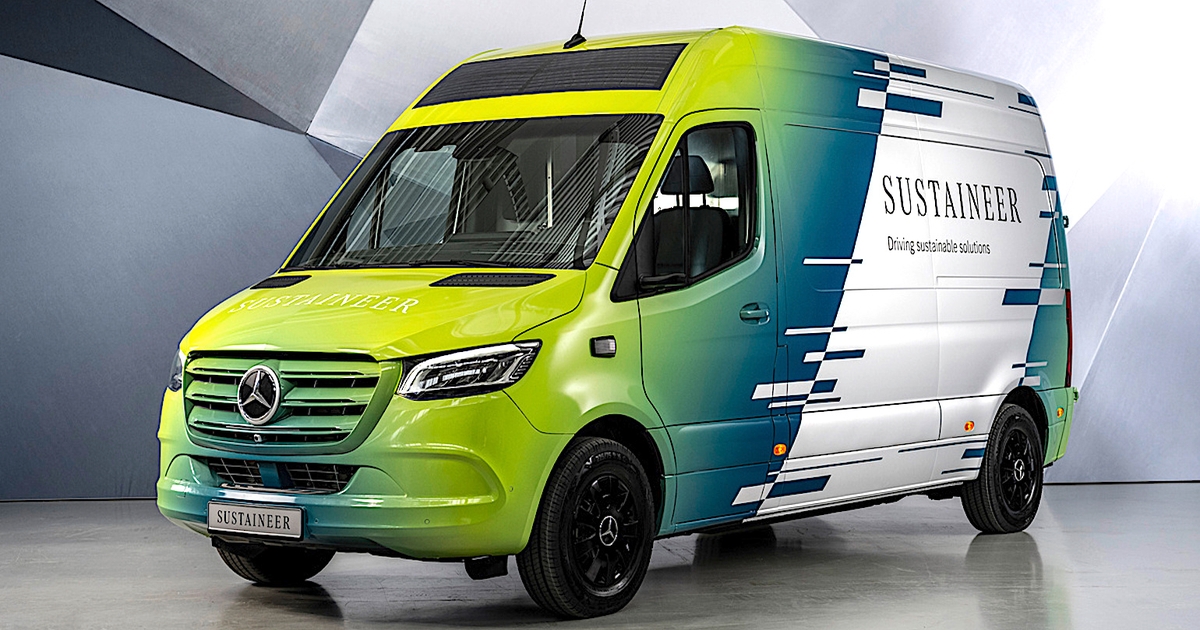 Mercedes-Benz Sustaineer Concept Electric Van Scrubs the Air