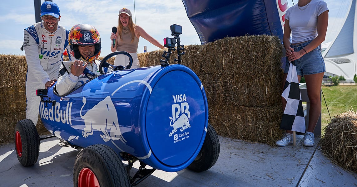 Video: Red Bull Formula Drivers Take on Soapbox Derby