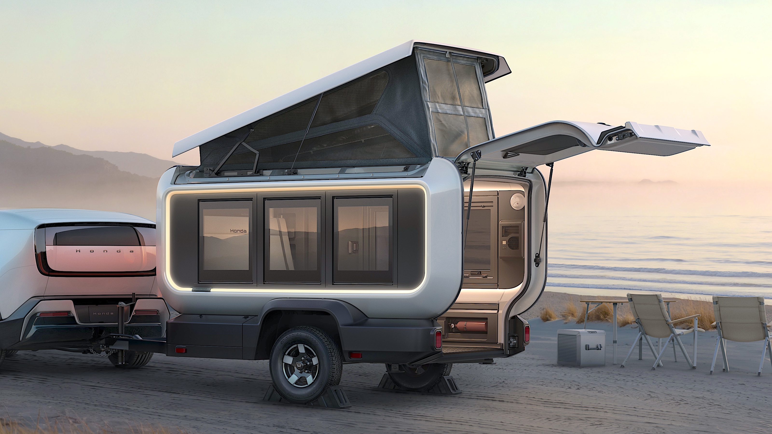 Honda Designs New Lightweight Camping Trailer