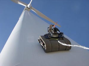 Video: Maintenance Robots Climb Wind Towers