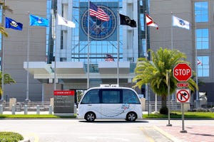 Beep Earns its Keep with Autonomous Pizza Delivery to VA Health Care Workers