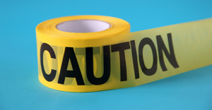 caution tape - health technology hazards 2022