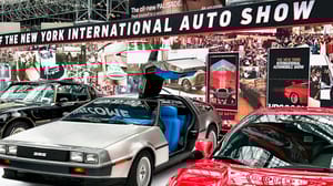 The New York International Auto Show always has classic cars on display along with the very latest introductions.
