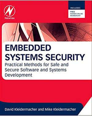 Embedded systems, security, embedded systems architecture, software structure and design, books, ARM, microcontrollers