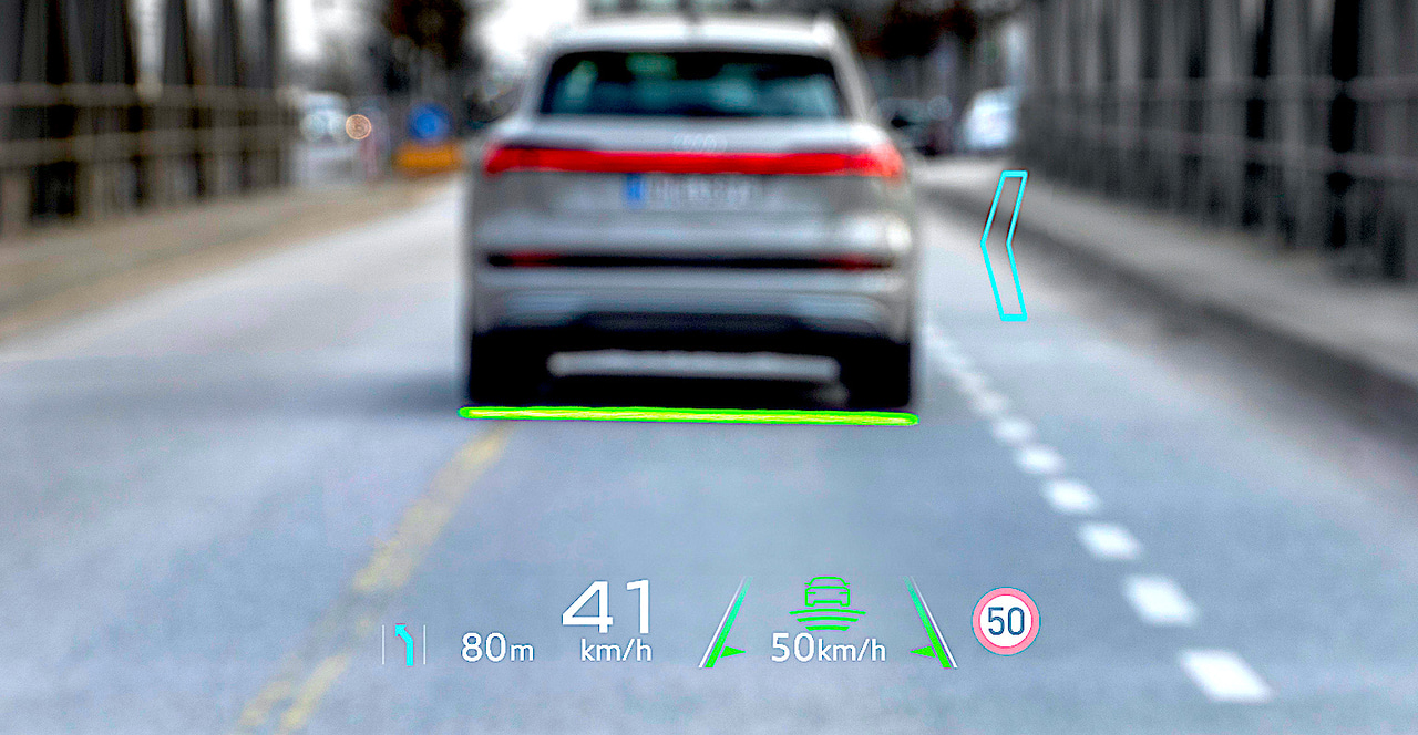 Audi Brings Augmented Reality to the Head-Up Display