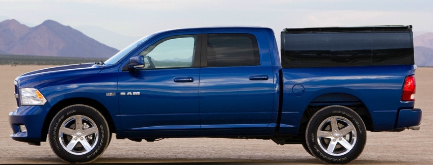 Lightweight Pickup Truck Cap Easily Converts to Flatbed Cover