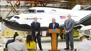 The unveiling of the Sierra Space Dreamchaser space plane.