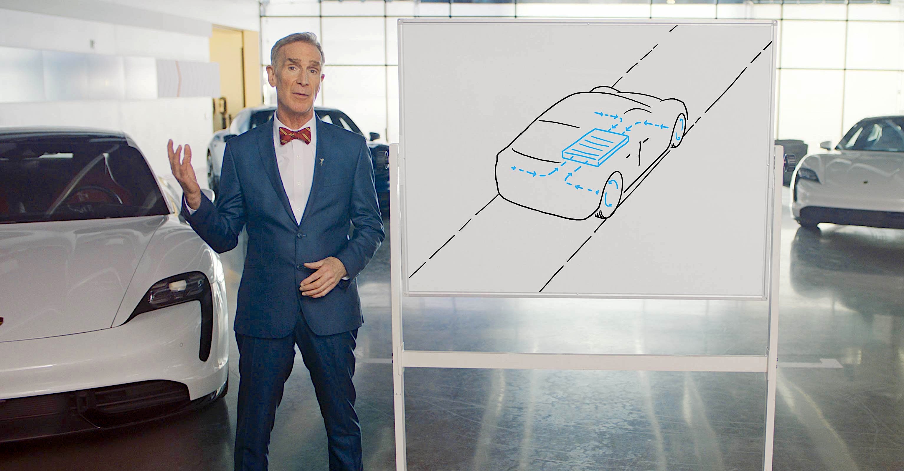 Bill nye porsche taycan discount
