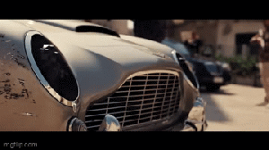 Bond's modified Aston Martin in action in "No Time to Die."