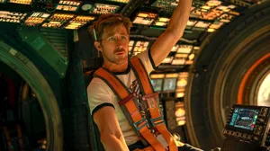 Ryan Gosling as space-traveling scientist Ryland Grace. Ryan Gosling as space-traveling scientist Ryland Grace.