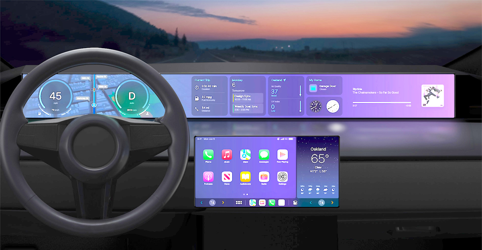 Apple Repositions CarPlay for the Automotive Instrument Panel