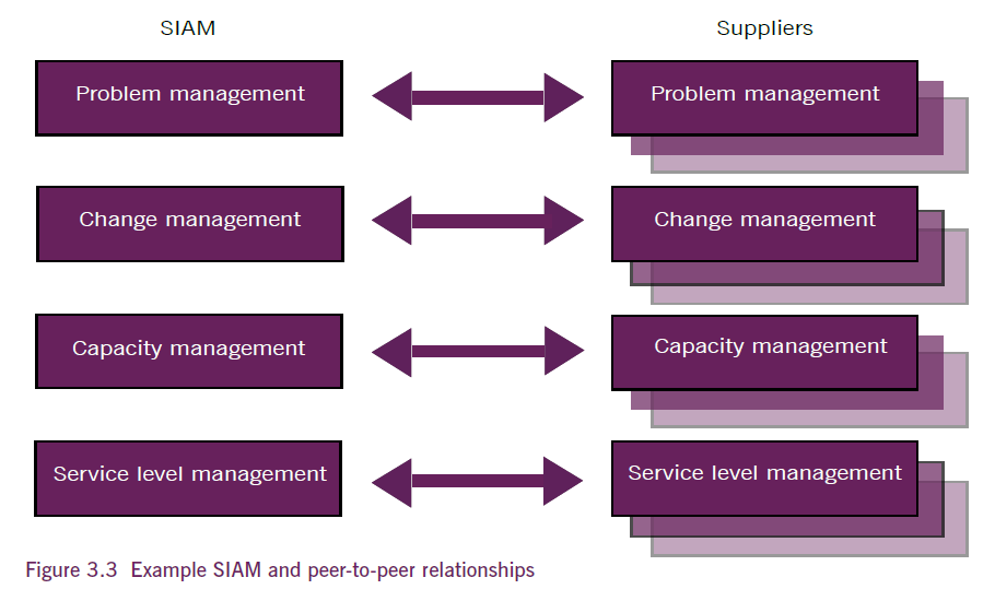 Image of Figure 3.3 Example SIAM and peer to peer relationship diagram